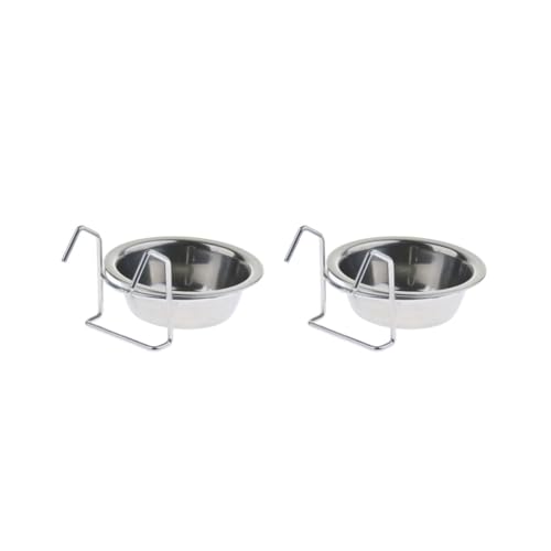 2er-Set Vogel-/Papageien-Edelstahl-Hängebecher Futterschale Käfigzubehör 2er-Set Vogel-/Papageien-Edelstahl-Hängebecher Futterschale Käfigzubehör von Paowsietiviity