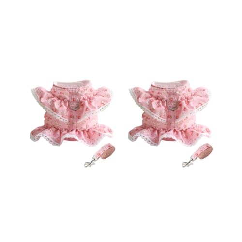 2er-Set bedruckte Haustierkleidung, Leine, Set, Kontrolle, legere Weste, Geschirr, weiche Halfter, Kleidung, Zuhause, Park, Urlaub, Geschenke, Größe S 2er-Set bedruckte Haustierkleidung, Leine, Set, Kontrolle, legere Weste, Geschirr, weiche Halfter, Kleidung, Zuhause, Park, Urlaub, Geschenke, Größe S von Paowsietiviity