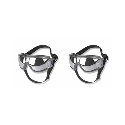 2er-Set winddichte Schutzbrillen für Haustiere, dekorative Sonnenbrille, verstellbares Band, Brillen, Foto-Kostüm, Dekoration, Fotografie-Requisite von Paowsietiviity