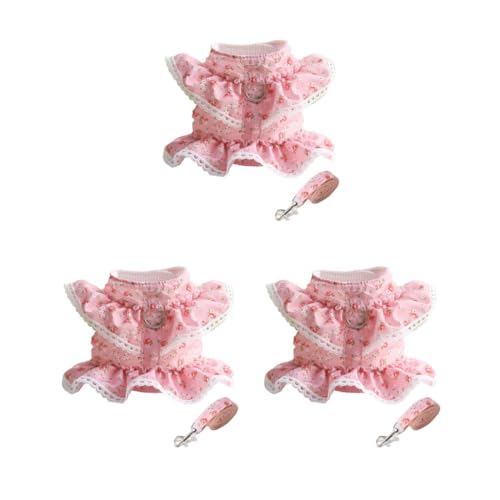 3-teiliges Set für Haustierkleidung, Leine, Arbeits-, Laufkontrolle, Freizeitweste, Geschirr, elastisch, wildes Halfter, Park, Party, Urlaub, Größe M 3-teiliges Set für Haustierkleidung, Leine, Arbeits-, Laufkontrolle, Freizeitweste, Geschirr, elastisch, wildes Halfter, Park, Party, Urlaub, Größe M von Paowsietiviity