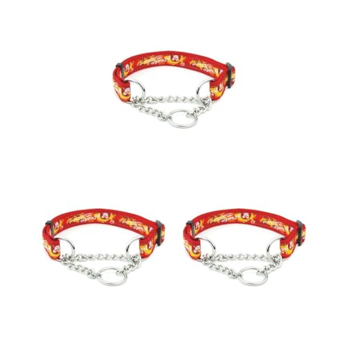 3er-Set Haustierhalsband, wiederverwendbar, waschbar, strapazierfähig, verstellbar, für den Außenbereich, Spazierengehen, Haustiere, Abschleppen, Halsband, Zubehör, Stil 1, Rot 3er-Set Haustierhalsband, wiederverwendbar, waschbar, strapazierfähig, verstellbar, für den Außenbereich, Spazierengehen, Haustiere, Abschleppen, Halsband, Zubehör, Stil 1, Rot von Paowsietiviity