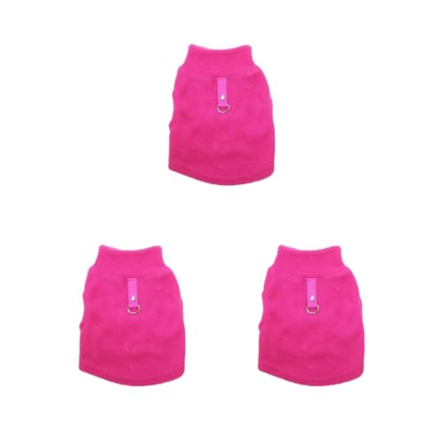 3er-Set Hundekleidung, Haustierzubehör, exquisites Welpenweste, Outfit, Leine, T-Shirts, verschiedene Größen, Bekleidung, Haustier-Sweatshirt, Rosarot, Größe L 3er-Set Hundekleidung, Haustierzubehör, exquisites Welpenweste, Outfit, Leine, T-Shirts, verschiedene Größen, Bekleidung, Haustier-Sweatshirt, Rosarot, Größe L von Paowsietiviity