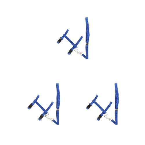 3er-Set Hundeleine für Haustiere, einfarbig, verstellbare Schnalle, Halsband, Seil, Outdoor-Geschirr, Schnur, bequem, tragbar, Ersatz, Blau 3er-Set Hundeleine für Haustiere, einfarbig, verstellbare Schnalle, Halsband, Seil, Outdoor-Geschirr, Schnur, bequem, tragbar, Ersatz, Blau von Paowsietiviity