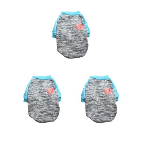 3er-Set Kleidung, Hemd, Winterwärmer, Kostüme, Raglan-Kostüme, mehrfarbig, für kleine Hunde, Chihuahua, Welpen, Bulldogge, Grau, Größe XS 3er-Set Kleidung, Hemd, Winterwärmer, Kostüme, Raglan-Kostüme, mehrfarbig, für kleine Hunde, Chihuahua, Welpen, Bulldogge, Grau, Größe XS von Paowsietiviity