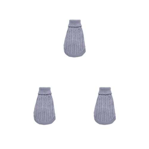 3er-Set Welpen-Shirts, verschiedene Größen, Haustierpullover, kleine Haustiere, gestreift, Welpen, Kleidung, geschmeidige Wärme, Hundepullover, Grau, Größe XL 3er-Set Welpen-Shirts, verschiedene Größen, Haustierpullover, kleine Haustiere, gestreift, Welpen, Kleidung, geschmeidige Wärme, Hundepullover, Grau, Größe XL von Paowsietiviity