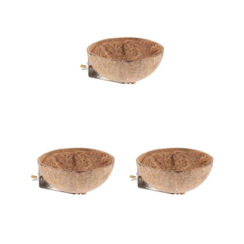3er-Set natürliche Kokosnussschalen, kreatives Vogelnest, Schlafnest, Papageienspielzeug 3er-Set natürliche Kokosnussschalen, kreatives Vogelnest, Schlafnest, Papageienspielzeug von Paowsietiviity