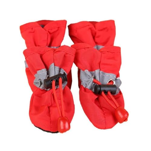 4 Stück Haustierschuhe, wasserdicht, Schnee-Regenstiefel, Hund, Allwetter-Prewalker, Welpenpfotenpflege, Zubehör, Herbstschuhe, Rot, Größe 4, Stil 4 4 Stück Haustierschuhe, wasserdicht, Schnee-Regenstiefel, Hund, Allwetter-Prewalker, Welpenpfotenpflege, Zubehör, Herbstschuhe, Rot, Größe 4, Stil 4 von Paowsietiviity