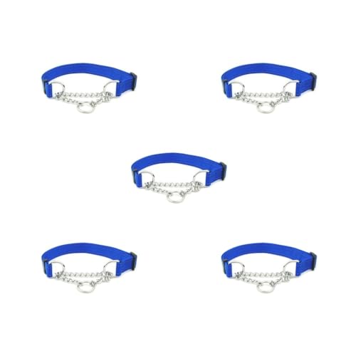 5er-Set Haustierhalsband, wiederverwendbar, robust, verstellbar, Camping, Wandern, Laufen, Abschleppen, Halsband, Zubehör, reflektierend, Blau 5er-Set Haustierhalsband, wiederverwendbar, robust, verstellbar, Camping, Wandern, Laufen, Abschleppen, Halsband, Zubehör, reflektierend, Blau von Paowsietiviity