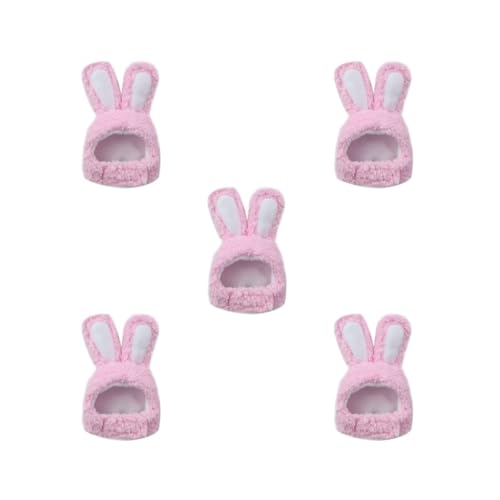 5er-Set Haustiermützen, Tier-Cosplay, lange Ohren, Kopfbedeckung, Verkleidung, Dekoration, lustige Winter-Festivalatmosphären, Rosa 5er-Set Haustiermützen, Tier-Cosplay, lange Ohren, Kopfbedeckung, Verkleidung, Dekoration, lustige Winter-Festivalatmosphären, Rosa von Paowsietiviity