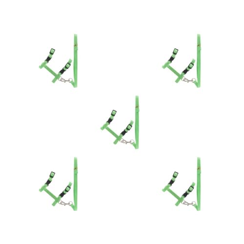 5er-Set Hundeleine für Haustiere, einfarbig, Halsband, Geschirr, Schnur, bequem, wiederverwendbar, tragbar, Ersatz, ausbruchsicher, Grün 5er-Set Hundeleine für Haustiere, einfarbig, Halsband, Geschirr, Schnur, bequem, wiederverwendbar, tragbar, Ersatz, ausbruchsicher, Grün von Paowsietiviity