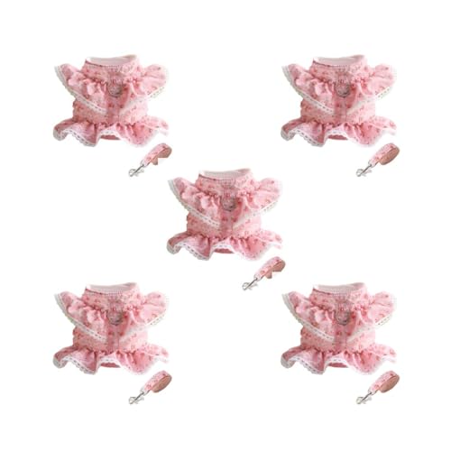 5er-Set bedruckte Haustierkleidung, Leine, Set, Kontrolle, legere Weste, Geschirr, weiche Halfter, Kleidung, Zuhause, Park, Urlaub, Geschenke, Größe S 5er-Set bedruckte Haustierkleidung, Leine, Set, Kontrolle, legere Weste, Geschirr, weiche Halfter, Kleidung, Zuhause, Park, Urlaub, Geschenke, Größe S von Paowsietiviity