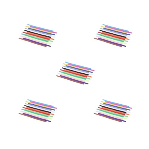 Elastisches Welpenhalsband, tragbar, Tier-Identifikationshalsbänder, leichte Schnur, mehrfarbig, wiederverwendbar, Markierungsseil, für Haustiere, Hunde, 5er-Set, 15 Stück Elastisches Welpenhalsband, tragbar, Tier-Identifikationshalsbänder, leichte Schnur, mehrfarbig, wiederverwendbar, Markierungsseil, für Haustiere, Hunde, 5er-Set, 15 Stück von Paowsietiviity