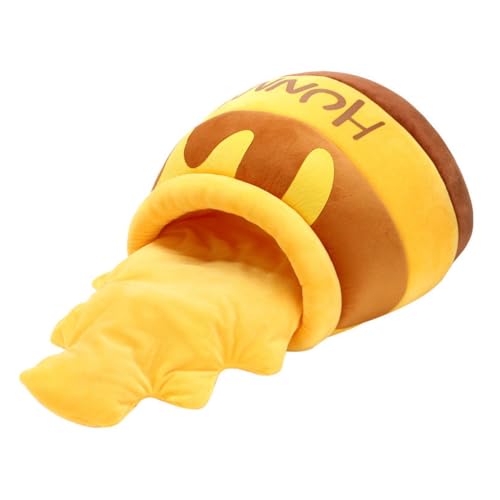 Gelber Honigtopf Katzenbett Herbst Winter Atmungsaktiv Glas Form Nest Niedlich Plüsch Haustier Schlafsack Zelt Weiches Haus für Kleine Katzen Hunde Gelber Honigtopf Katzenbett Herbst Winter Atmungsaktiv Glas Form Nest Niedlich Plüsch Haustier Schlafsack Zelt Weiches Haus für Kleine Katzen Hunde von Paowsietiviity