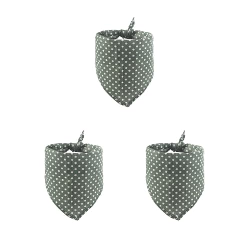 Haustier-Schal, tragbar, 4 Jahreszeiten, weich, gepunktet, liebenswert, waschbar, mehrfarbig, dekoratives Dreieckstuch für 25–45 cm Halsumfang, Grün, 3er-Set Haustier-Schal, tragbar, 4 Jahreszeiten, weich, gepunktet, liebenswert, waschbar, mehrfarbig, dekoratives Dreieckstuch für 25–45 cm Halsumfang, Grün, 3er-Set von Paowsietiviity