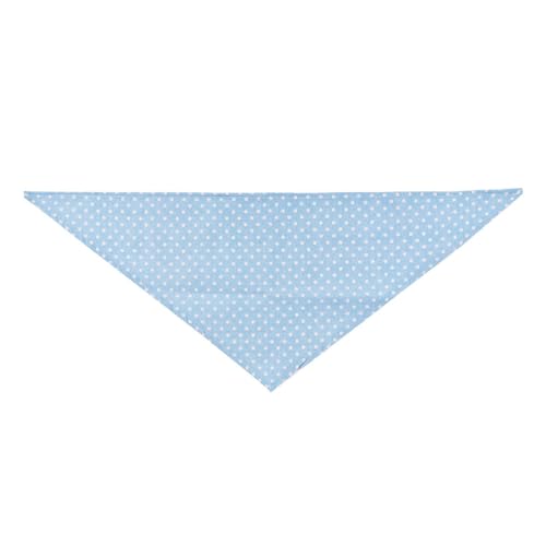 Haustier-Schal, tragbar, bezaubernd, verstellbar, waschbar, dekorativ, dreieckig, für 25–45 cm Halsumfang, Hellblau Haustier-Schal, tragbar, bezaubernd, verstellbar, waschbar, dekorativ, dreieckig, für 25–45 cm Halsumfang, Hellblau von Paowsietiviity