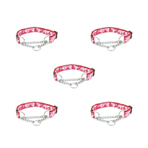 Haustierhalsband, tragbar, wiederverwendbar, rutschfest, für draußen, Laufen, Spielen, Abschleppen, Halsband, Zubehör, Camouflage, Rot, 5er-Set Haustierhalsband, tragbar, wiederverwendbar, rutschfest, für draußen, Laufen, Spielen, Abschleppen, Halsband, Zubehör, Camouflage, Rot, 5er-Set von Paowsietiviity