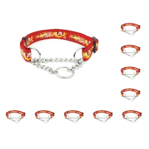 Haustierhalsband, wiederverwendbar, waschbar, strapazierfähig, verstellbar, Outdoor, Spazierengehen, Haustiere, Abschleppen, Halsband, Zubehör, Stil 1, Rot, 10 Stück Haustierhalsband, wiederverwendbar, waschbar, strapazierfähig, verstellbar, Outdoor, Spazierengehen, Haustiere, Abschleppen, Halsband, Zubehör, Stil 1, Rot, 10 Stück von Paowsietiviity