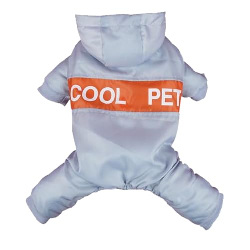 Hunde-Overall, Hundebekleidung, Welpenkleidung, Geschirr, Jacke, Winterzubehör, verschleißfest, wärmer, winddicht, Blau-Grau/L Hunde-Overall, Hundebekleidung, Welpenkleidung, Geschirr, Jacke, Winterzubehör, verschleißfest, wärmer, winddicht, Blau-Grau/L von Paowsietiviity