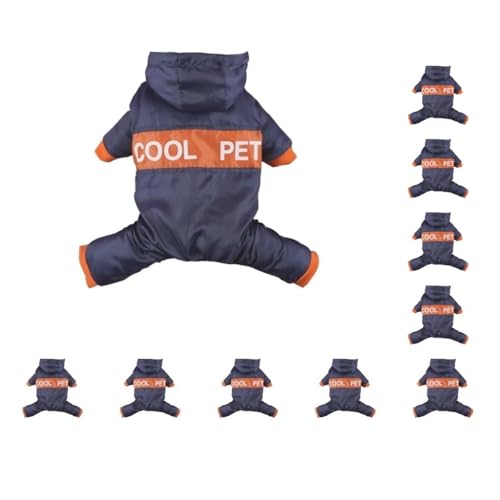 Hunde-Overall, Hundekleidung, Mantel, Geschirr, Jacke, Winterzubehör, exquisit, hält warm, Haustierbedarf, Marineblau, S, 10 Stück Hunde-Overall, Hundekleidung, Mantel, Geschirr, Jacke, Winterzubehör, exquisit, hält warm, Haustierbedarf, Marineblau, S, 10 Stück von Paowsietiviity