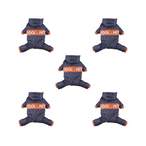 Hunde-Overall, Hundekleidung, Mantel, Geschirr, Jacke, Winterzubehör, exquisit, hält warm, Haustierbedarf, Marineblau, S, 5er-Set Hunde-Overall, Hundekleidung, Mantel, Geschirr, Jacke, Winterzubehör, exquisit, hält warm, Haustierbedarf, Marineblau, S, 5er-Set von Paowsietiviity