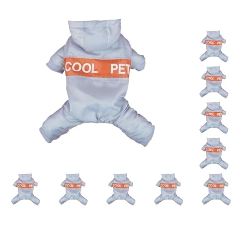 Hunde-Overall, Hundekleidung, Übermantel, Winterzubehör, exquisit, warm, winddicht, Blau, Grau, Größe XL, 10er-Set Hunde-Overall, Hundekleidung, Übermantel, Winterzubehör, exquisit, warm, winddicht, Blau, Grau, Größe XL, 10er-Set von Paowsietiviity