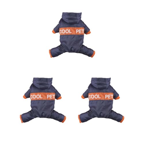 Hunde-Overall, Hundekleidung, Welpenkleidung, Geschirr, Jacke, Winterzubehör, wasserdicht, hält warm, Haustierbedarf, Marineblau, Größe L, 3er-Set Hunde-Overall, Hundekleidung, Welpenkleidung, Geschirr, Jacke, Winterzubehör, wasserdicht, hält warm, Haustierbedarf, Marineblau, Größe L, 3er-Set von Paowsietiviity