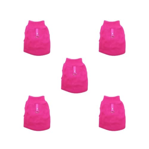 Hundebekleidung, atmungsaktiv, gestreift, exquisite Welpenweste, einfacher Stil, Hunde-T-Shirts, Bekleidung, Haustier-Sweatshirt, Größe S, 5 Stück Hundebekleidung, atmungsaktiv, gestreift, exquisite Welpenweste, einfacher Stil, Hunde-T-Shirts, Bekleidung, Haustier-Sweatshirt, Größe S, 5 Stück von Paowsietiviity