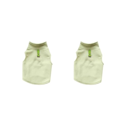 Hundebekleidung, atmungsaktives Welpen-Shirt, exquisite Welpenweste, Leine, Hunde-T-Shirts, verschiedene Größen, Haustier-Sweatshirt, Bohnengrün, Größe 3XL, 2er-Set von Paowsietiviity