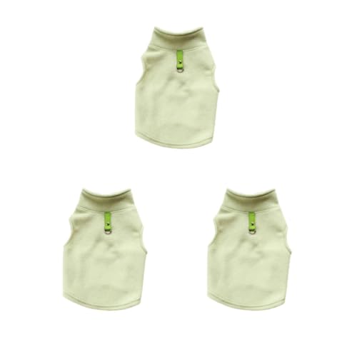 Hundebekleidung, atmungsaktives Welpen-Shirt, exquisite Welpenweste, Leine, T-Shirts, verschiedene Größen, Haustier-Sweatshirt, Bohnengrün, 3 Stück Hundebekleidung, atmungsaktives Welpen-Shirt, exquisite Welpenweste, Leine, T-Shirts, verschiedene Größen, Haustier-Sweatshirt, Bohnengrün, 3 Stück von Paowsietiviity