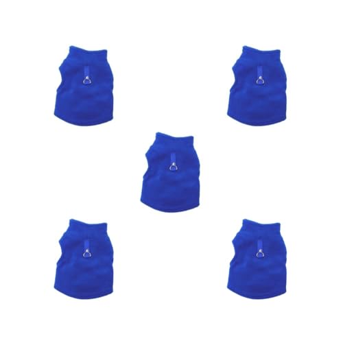 Hundebekleidung, süßes Geschenk, atmungsaktiv, Welpen-Shirt, exquisite Welpenweste, Herbst und Winter, einfacher Stil, Haustier-Sweatshirt, Blau, Größe S, 5er-Set Hundebekleidung, süßes Geschenk, atmungsaktiv, Welpen-Shirt, exquisite Welpenweste, Herbst und Winter, einfacher Stil, Haustier-Sweatshirt, Blau, Größe S, 5er-Set von Paowsietiviity