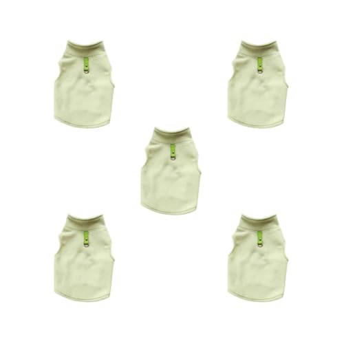 Hundebekleidung, weich, Welpen-Shirt, Welpenweste, Herbst und Winter, Hunde-T-Shirts, keine Schnallen, Bekleidung, Haustier-Sweatshirt, Bohnengrün, Größe XL, 5er-Set Hundebekleidung, weich, Welpen-Shirt, Welpenweste, Herbst und Winter, Hunde-T-Shirts, keine Schnallen, Bekleidung, Haustier-Sweatshirt, Bohnengrün, Größe XL, 5er-Set von Paowsietiviity