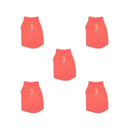 Hundebekleidungszubehör, atmungsaktiv, gestreift, exquisites Welpen-Shirt, einfacher Stil, Haustier-Sweatshirt, Orange, Größe 3XL, 5er-Set Hundebekleidungszubehör, atmungsaktiv, gestreift, exquisites Welpen-Shirt, einfacher Stil, Haustier-Sweatshirt, Orange, Größe 3XL, 5er-Set von Paowsietiviity