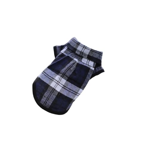 Hundekleidung, Haustierbedarf, geschmeidig, warm halten, kariert, für alle Jahreszeiten, elastisch, keine Schnallen, Haustier-Shirt, Blau, Größe M Hundekleidung, Haustierbedarf, geschmeidig, warm halten, kariert, für alle Jahreszeiten, elastisch, keine Schnallen, Haustier-Shirt, Blau, Größe M von Paowsietiviity
