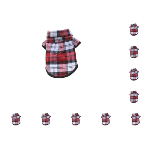 Hundekleidung, für kleine Welpen, geschmeidige Weste, Hunde-Outfit, Kostüme, vier Jahreszeiten, dick, einfacher Stil, Rot, Größe L, 10er-Set Hundekleidung, für kleine Welpen, geschmeidige Weste, Hunde-Outfit, Kostüme, vier Jahreszeiten, dick, einfacher Stil, Rot, Größe L, 10er-Set von Paowsietiviity