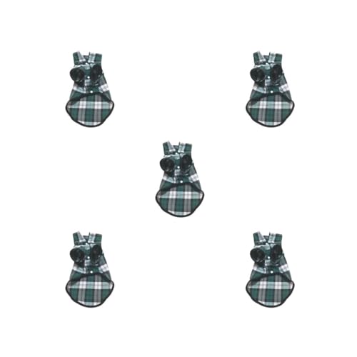 Hundekleidung, weich, atmungsaktiv, für Welpen, geschmeidig, exquisit, gestreift, für alle Jahreszeiten, Grün, Größe S, 5er-Set Hundekleidung, weich, atmungsaktiv, für Welpen, geschmeidig, exquisit, gestreift, für alle Jahreszeiten, Grün, Größe S, 5er-Set von Paowsietiviity