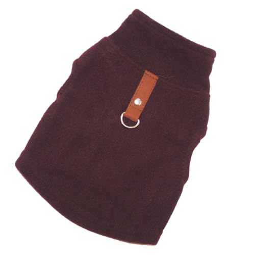 Hundekleidung, weich, süßes Geschenk, Haustierzubehör, Welpen-Shirt, Welpenweste, Herbst- und Winter-Leine, Haustier-Sweatshirt, Größe XXL, Kaffeebraun von Paowsietiviity