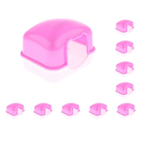 Mini-Reisekäfig für kleine Haustiere, Mäuse, Ratten, Rosa, 10 Stück Mini-Reisekäfig für kleine Haustiere, Mäuse, Ratten, Rosa, 10 Stück von Paowsietiviity