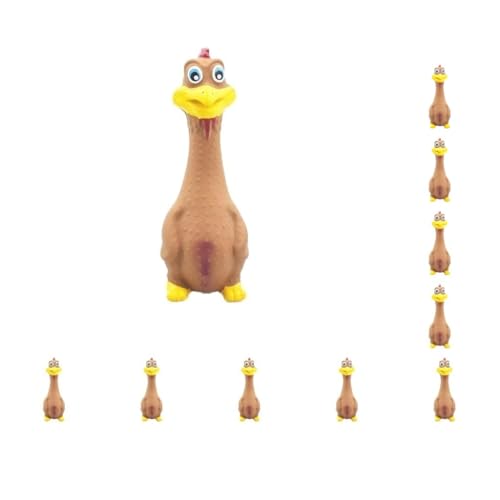 Paowsietiviity 10 Set Gummi Huhn schreiend schrillen Welpen kauen Squeeze Schwarz 18 x 7 cm Paowsietiviity 10 Set Gummi Huhn schreiend schrillen Welpen kauen Squeeze Schwarz 18 x 7 cm von Paowsietiviity