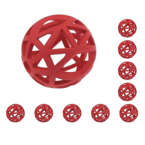 Paowsietiviity 10 Set Haustier Hund Katze Kauspielzeug Interaktiver Trainingsball Übungsspielzeug Rot - S Paowsietiviity 10 Set Haustier Hund Katze Kauspielzeug Interaktiver Trainingsball Übungsspielzeug Rot - S von Paowsietiviity