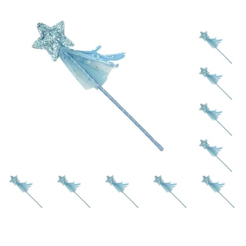Paowsietiviity 10 Set Katzen-Teaser Glitzer Fünfzackiger Stern Schönes Weihnachtskostüm Mädchen Zauberstab Geburtstag Verkleiden Niedliches Design Engel Stick Blau Paowsietiviity 10 Set Katzen-Teaser Glitzer Fünfzackiger Stern Schönes Weihnachtskostüm Mädchen Zauberstab Geburtstag Verkleiden Niedliches Design Engel Stick Blau von Paowsietiviity