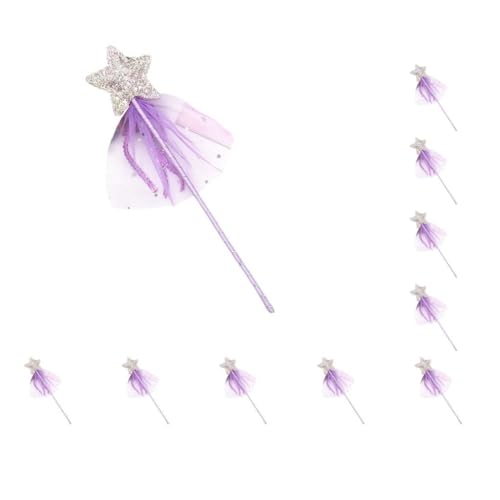 Paowsietiviity 10 Set Katzen-Teaser Handwerk Kinderstäbchen Fünfzackiger Stern Mädchen Zauberstab Cosplay Requisite Verkleiden Haustierbedarf Engel Stick Lila Paowsietiviity 10 Set Katzen-Teaser Handwerk Kinderstäbchen Fünfzackiger Stern Mädchen Zauberstab Cosplay Requisite Verkleiden Haustierbedarf Engel Stick Lila von Paowsietiviity