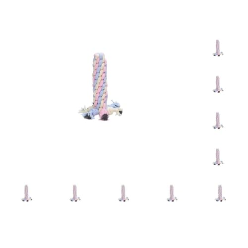 Paowsietiviity 10er-Set Baumwollseile, interaktives, bissfestes Zahnreinigungs-Hundespielzeug, flexibles Kauspielzeug, Backenknochenform, Haustier-Knotenball, Maiskolben Paowsietiviity 10er-Set Baumwollseile, interaktives, bissfestes Zahnreinigungs-Hundespielzeug, flexibles Kauspielzeug, Backenknochenform, Haustier-Knotenball, Maiskolben von Paowsietiviity