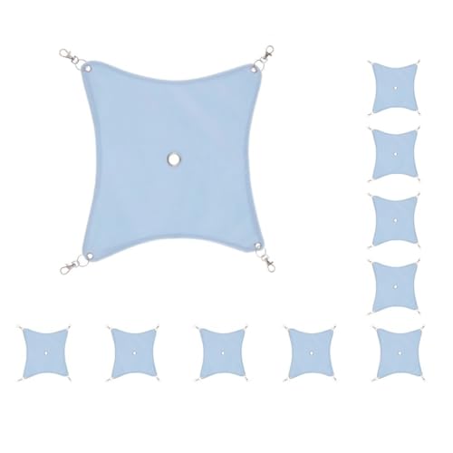 Paowsietiviity 10er-Set kleine Hamster-Hängemattenkäfig-Hängebettnest für Vögel, Hamster, Mäuse, Blau, M Paowsietiviity 10er-Set kleine Hamster-Hängemattenkäfig-Hängebettnest für Vögel, Hamster, Mäuse, Blau, M von Paowsietiviity