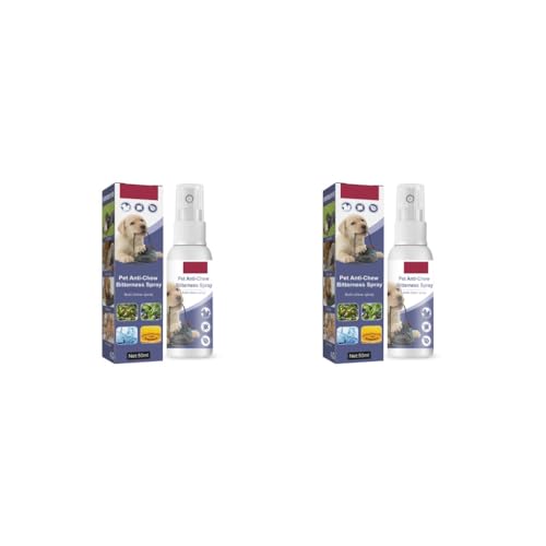 Paowsietiviity 2er-Set für Wohnzimmer, tragbares Haustier-Bissstopper, Spray, Bittersprays, Verhaltenstrainer, natürliche Inhaltsstoffe, Trainingswerkzeug, 50 ml Paowsietiviity 2er-Set für Wohnzimmer, tragbares Haustier-Bissstopper, Spray, Bittersprays, Verhaltenstrainer, natürliche Inhaltsstoffe, Trainingswerkzeug, 50 ml von Paowsietiviity