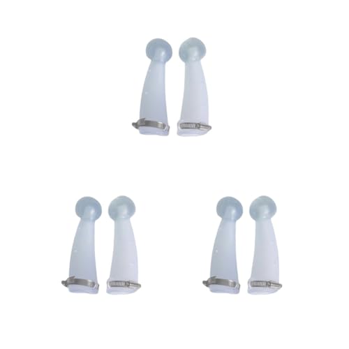 Paowsietiviity 3 Set Silikon Wadenbulle Kuh Ziege Horn Schutz Bequem Kuh Horn Schutz Klein 17x5cm von Paowsietiviity