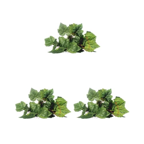 Paowsietiviity 3er-Set Reptilien-Terrarium, Trauben, Efeu, Reben, Vivarium, Ornament, künstliche Pflanzen-Dekoration Paowsietiviity 3er-Set Reptilien-Terrarium, Trauben, Efeu, Reben, Vivarium, Ornament, künstliche Pflanzen-Dekoration von Paowsietiviity