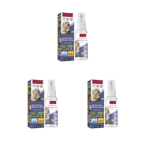 Paowsietiviity 3er-Set für Wohnzimmer, tragbares Haustier-Bissstopper, Spray, Bittersprays, Verhaltenstrainer, natürliche Inhaltsstoffe, Trainingswerkzeug, 50 ml Paowsietiviity 3er-Set für Wohnzimmer, tragbares Haustier-Bissstopper, Spray, Bittersprays, Verhaltenstrainer, natürliche Inhaltsstoffe, Trainingswerkzeug, 50 ml von Paowsietiviity
