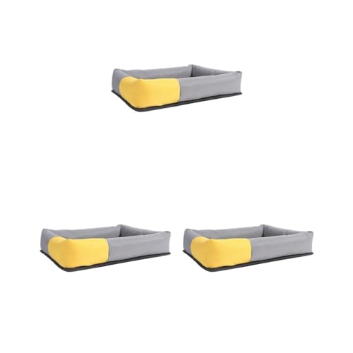 Paowsietiviity 3er-Set waschbare Kühlmatte für Haustiere, feuchtigkeitsbeständig, faltbar, tragbar, Sommer, Kühlkissen, atmungsaktive Decke für den Außenbereich, Rasen, Gelb, M Paowsietiviity 3er-Set waschbare Kühlmatte für Haustiere, feuchtigkeitsbeständig, faltbar, tragbar, Sommer, Kühlkissen, atmungsaktive Decke für den Außenbereich, Rasen, Gelb, M von Paowsietiviity