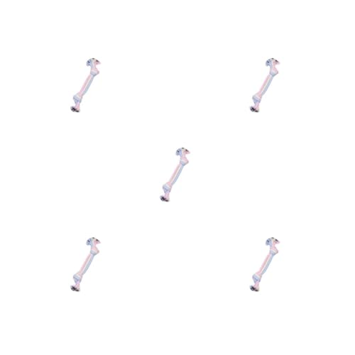 Paowsietiviity 5 Set Pet Cotton Ropes Teeth Clean Dogs Toy Tricolor Lightweight Chewing Toys Molar Bone Shape Pets Knot Ball Tricolor Double Knot Paowsietiviity 5 Set Pet Cotton Ropes Teeth Clean Dogs Toy Tricolor Lightweight Chewing Toys Molar Bone Shape Pets Knot Ball Tricolor Double Knot von Paowsietiviity