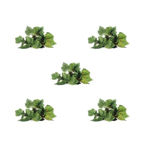 Paowsietiviity 5er-Set Reptilien-Terrarium, Trauben, Efeu, Reben, Vivarium, Ornament, künstliche Pflanzen-Dekoration Paowsietiviity 5er-Set Reptilien-Terrarium, Trauben, Efeu, Reben, Vivarium, Ornament, künstliche Pflanzen-Dekoration von Paowsietiviity